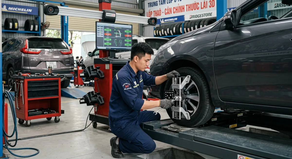 Kết quả sau khi sử dụng dịch vụ cân chỉnh thước lái gần đây giá rẻ