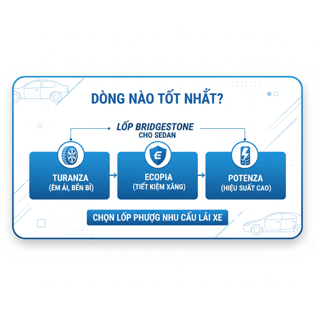 Dòng lốp thể thao Bridgestone Potenza cho sedan
