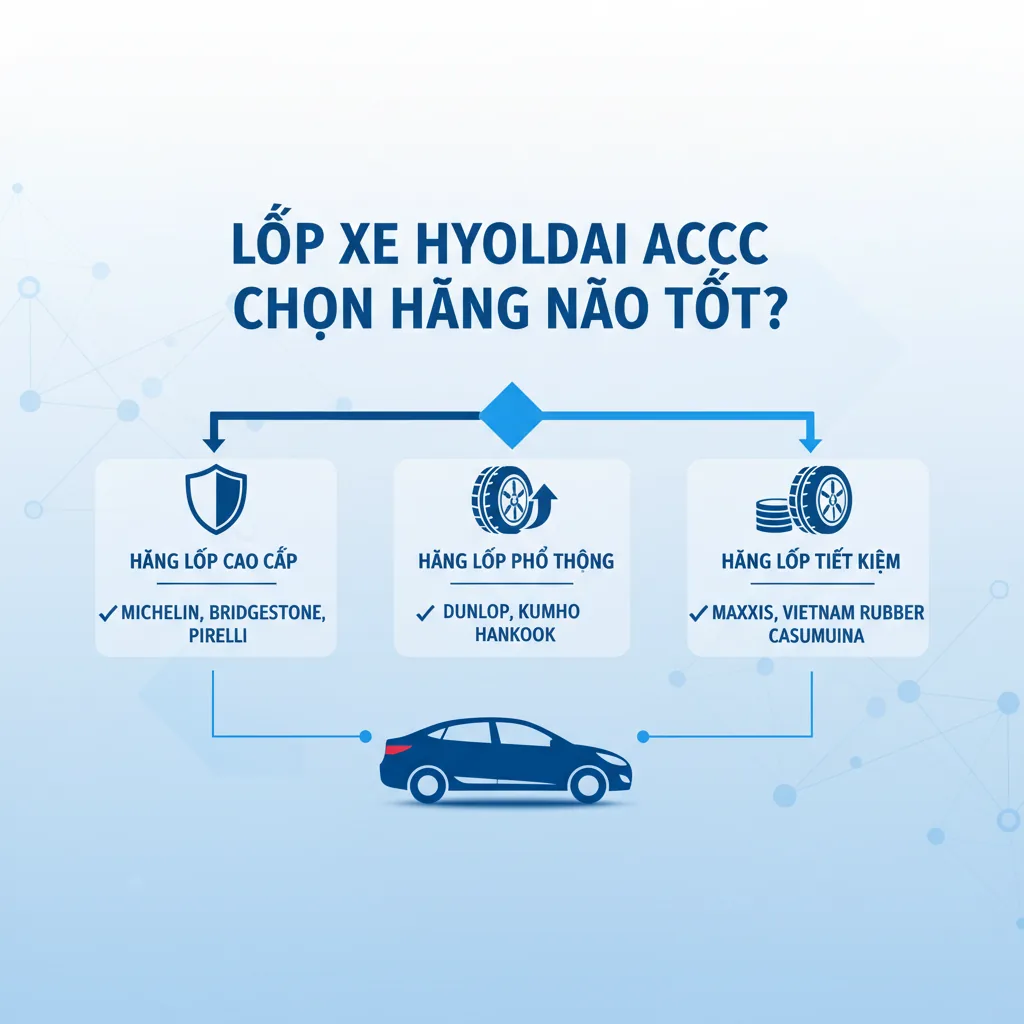 Lốp Michelin và Bridgestone cho xe Hyundai Accent
