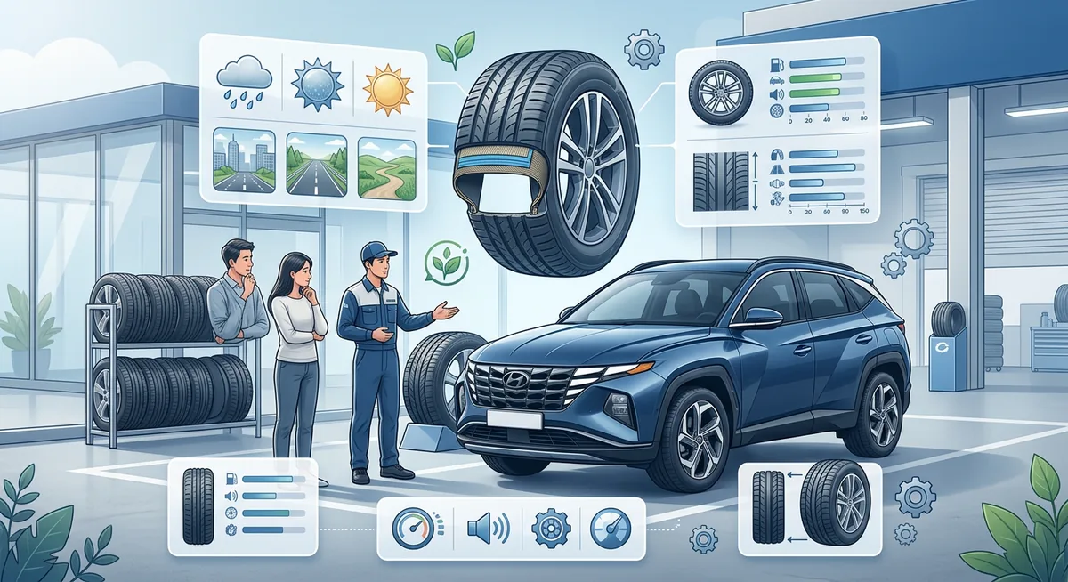 So sánh các thương hiệu lốp xe Hyundai Tucson 2025