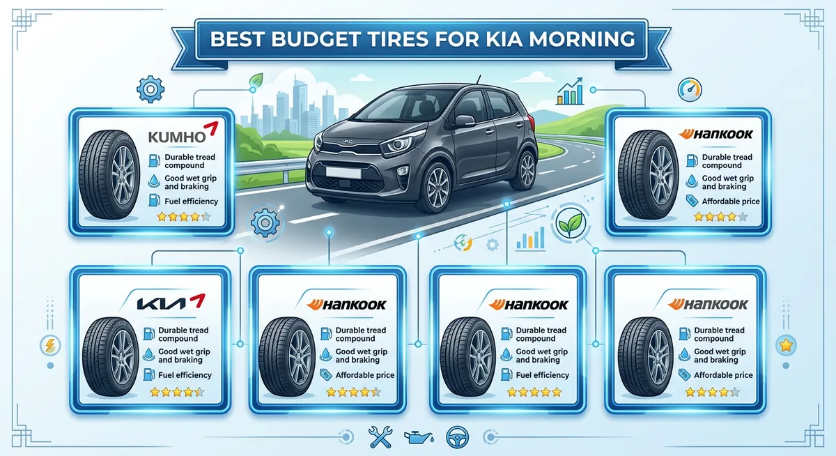 Các thương hiệu lốp xe Kia Morning phổ biến