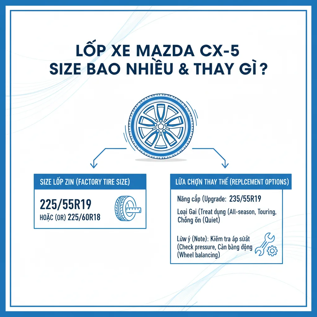 Các thương hiệu lốp xe Mazda CX-5 thay gì tốt nhất hiện nay