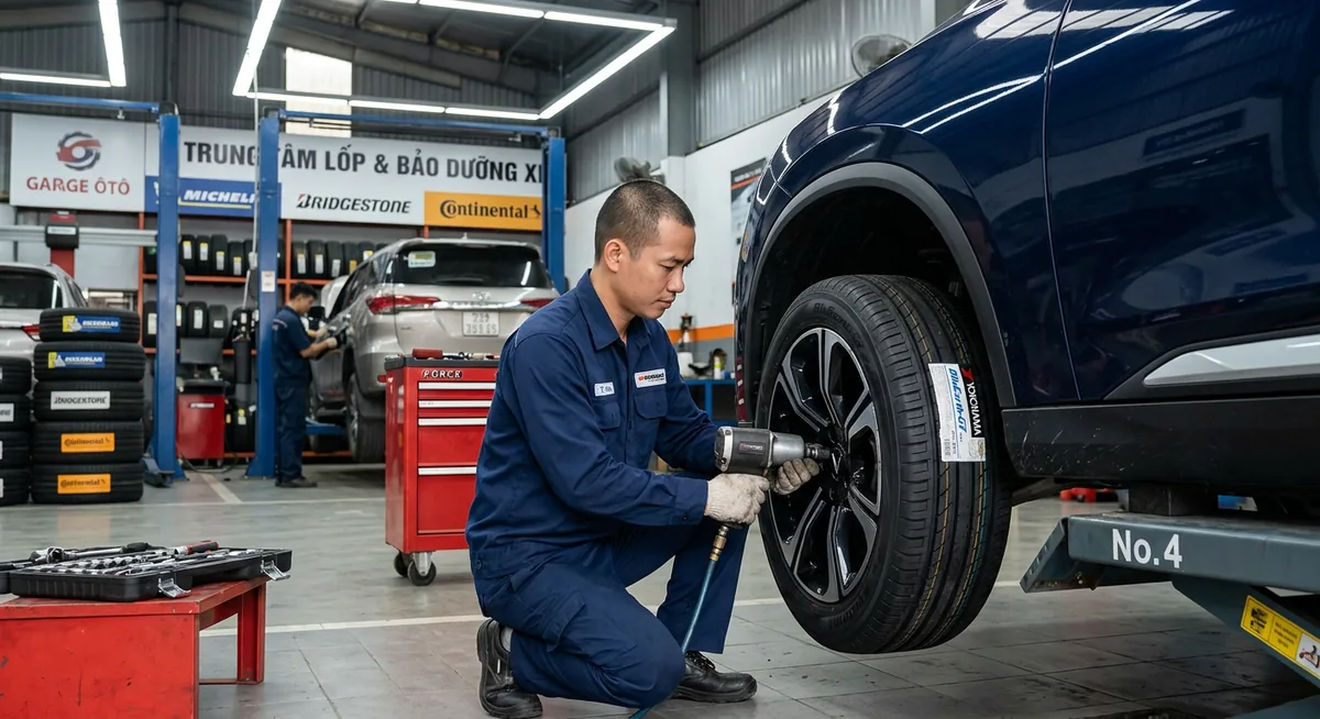 Kiểm tra kỹ hợp đồng trả góp lốp ô tô