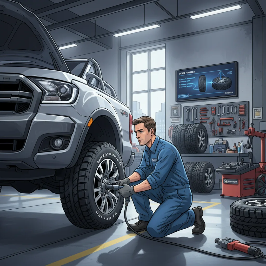 Kiểm tra áp suất lốp Ford Ranger định kỳ