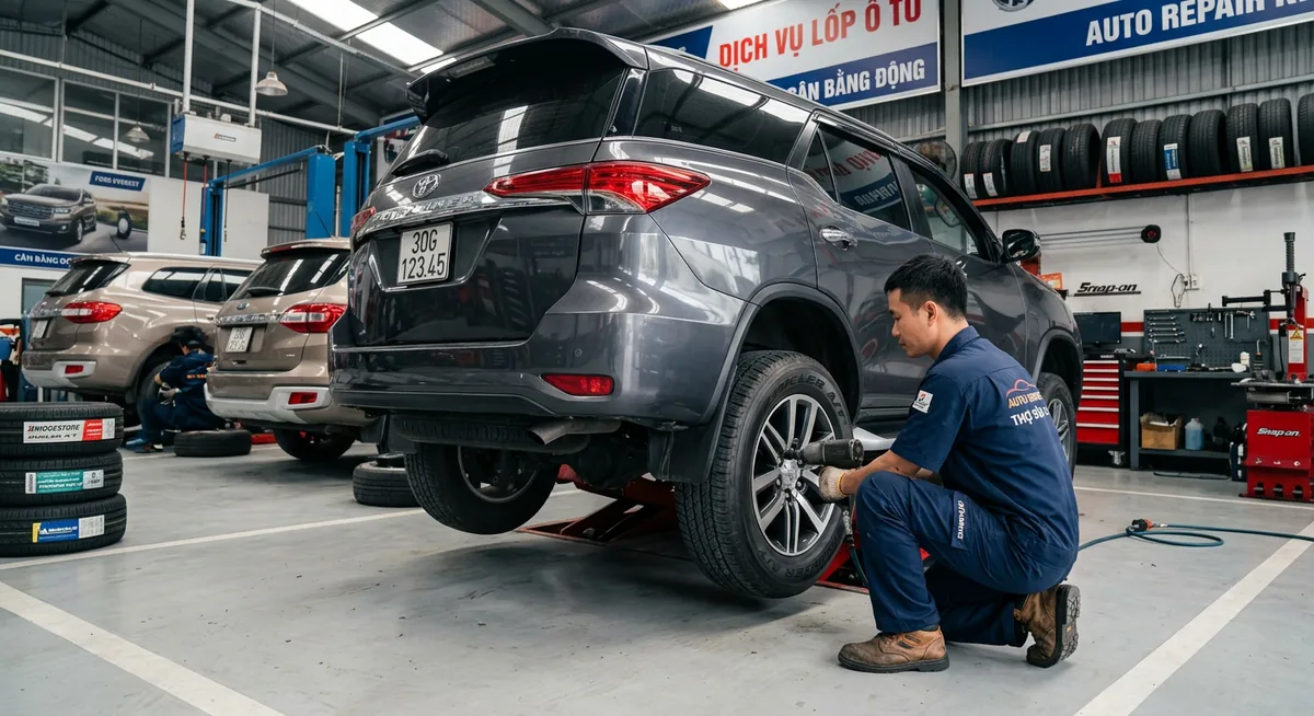 Cảm biến áp suất lốp TPMS cho xe 7 chỗ đi phượt