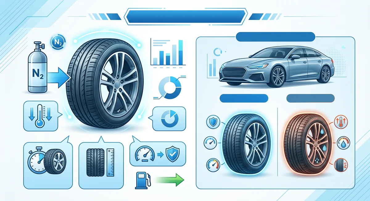 Máy bơm khí nitơ chuyên dụng tại trung tâm lốp xe