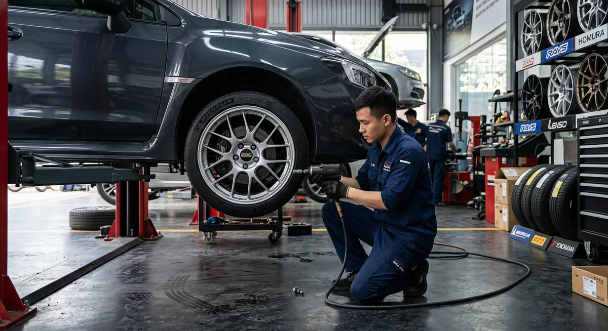 Cách tính toán kích thước lốp khi độ mâm