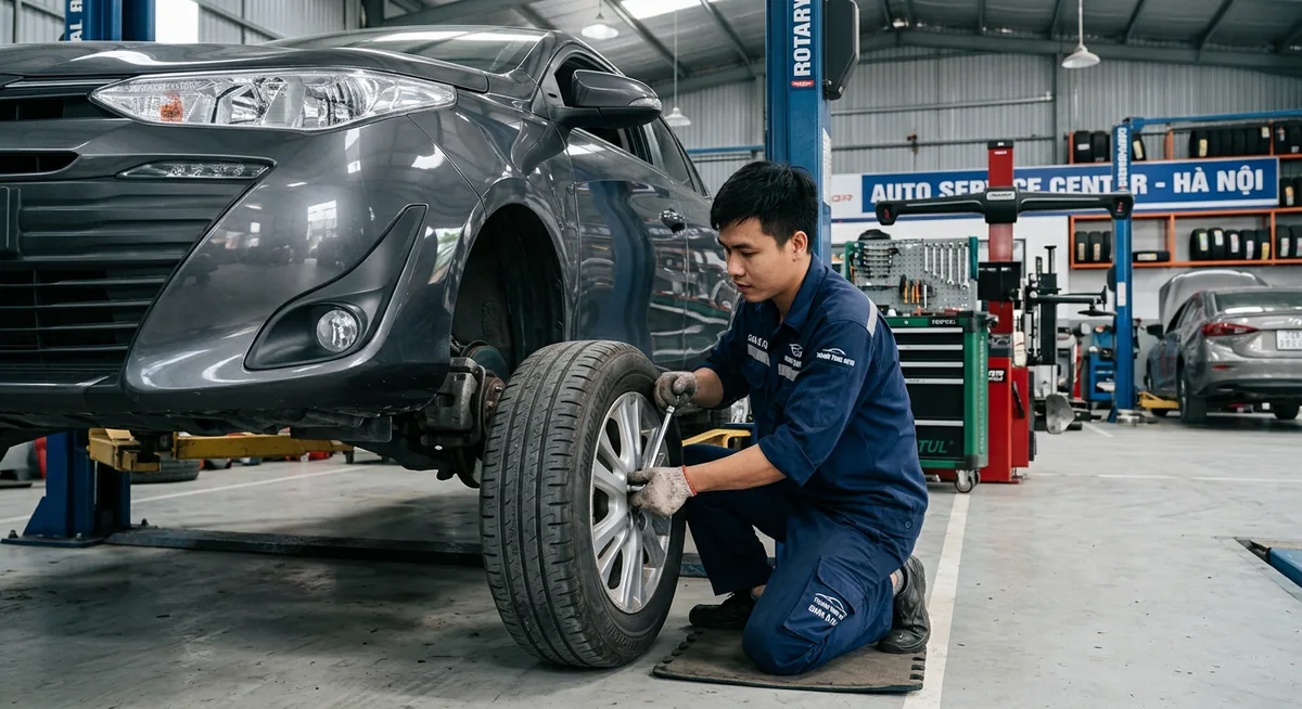 Nguy cơ nổ lốp khi sử dụng lốp cũ kém chất lượng