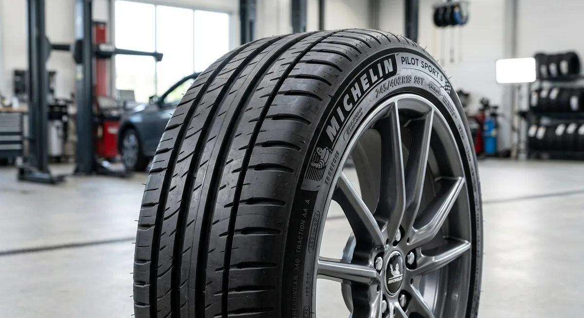 Vị trí chỉ số UTQG bao gồm Treadwear Traction và Temperature trên hông lốp xe