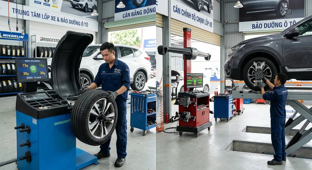 Máy cân chỉnh thước lái 3D hiện đại kiểm tra góc đặt bánh xe