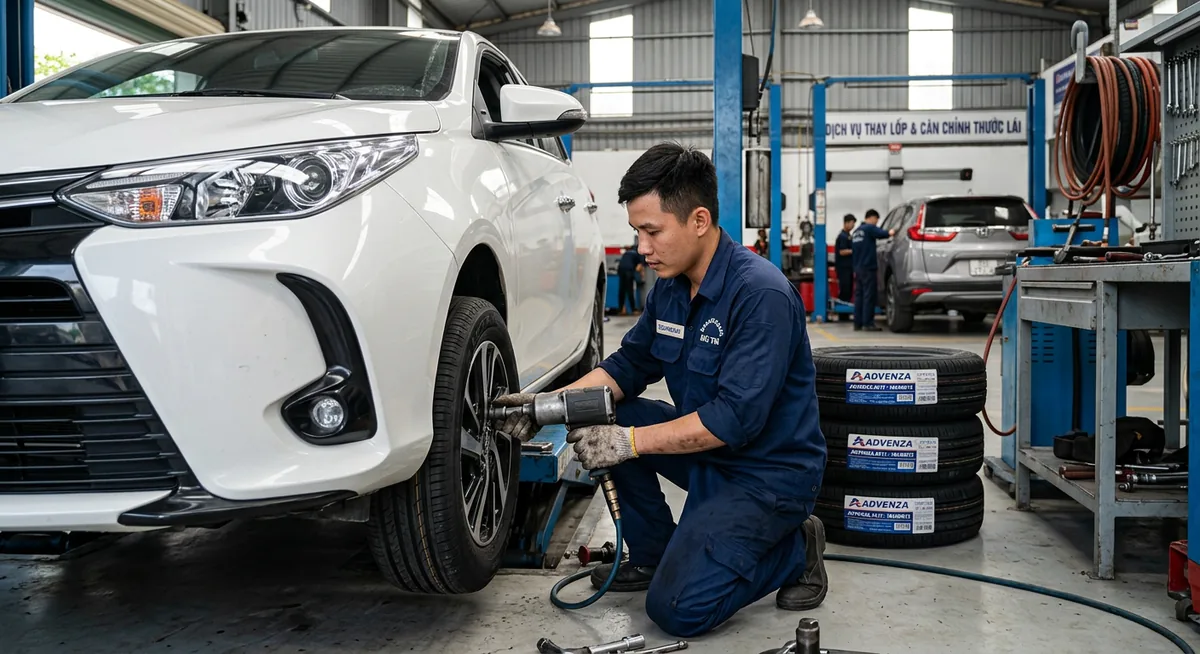 So sánh bề mặt gai lốp Advenza và các thương hiệu ngoại