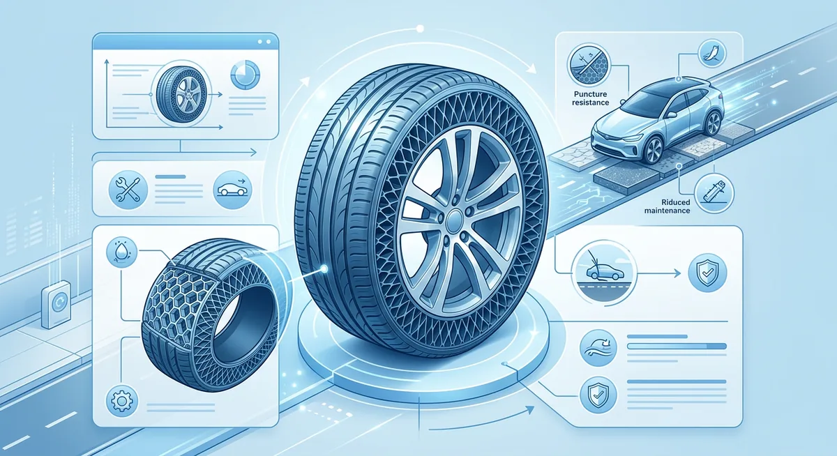 Lốp không hơi giúp giảm rác thải môi trường