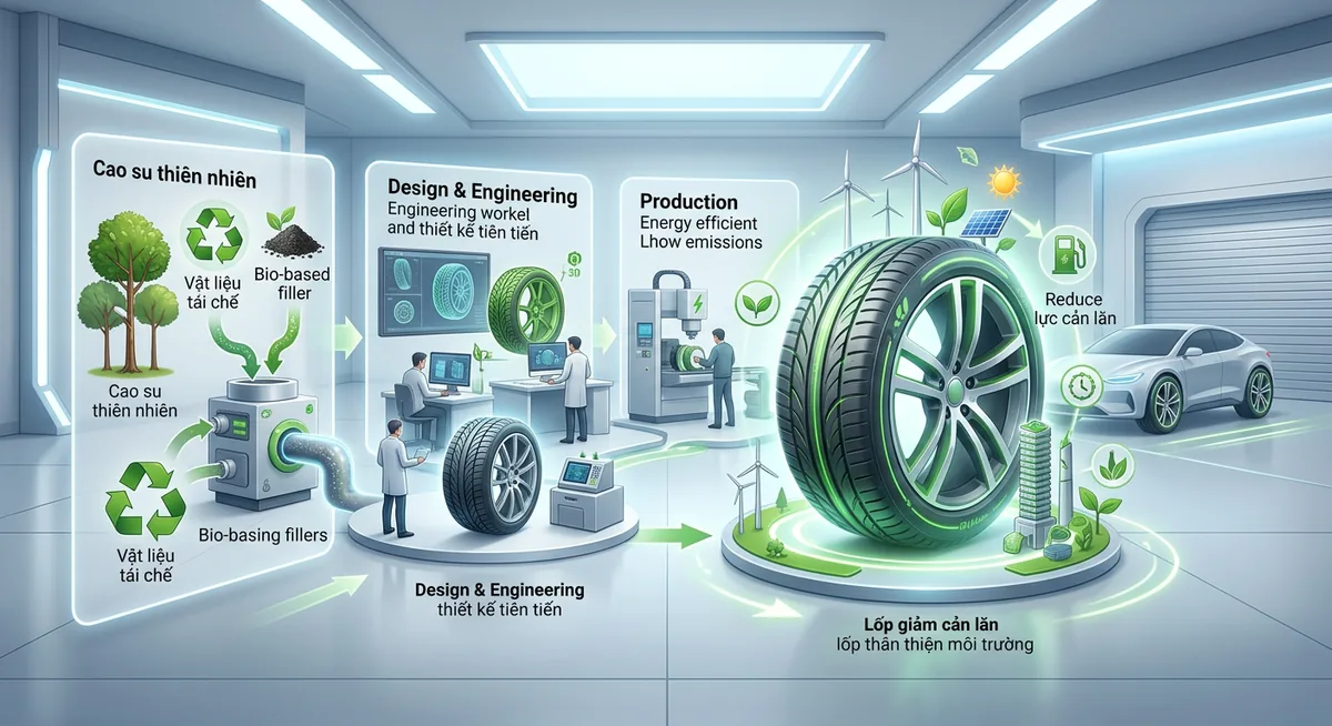Công nghệ lốp không hơi airless tires phát triển năm 2026