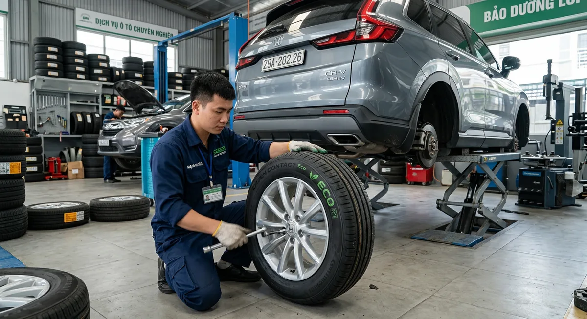 Quy trình tái chế lốp xe theo mô hình kinh tế tuần hoàn 2026