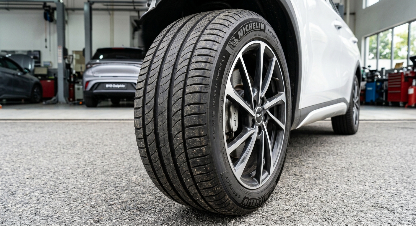 Cấu tạo lốp xe điện BYD với lớp mút chống ồn và khung lốp gia cường XL