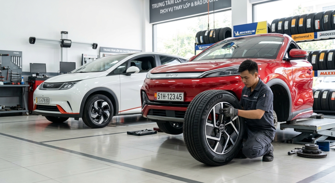 Máy căn chỉnh thước lái 3D cho xe điện BYD