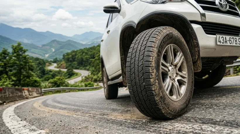 Lốp Xe Toyota Fortuner Đi Đường Núi Đèo