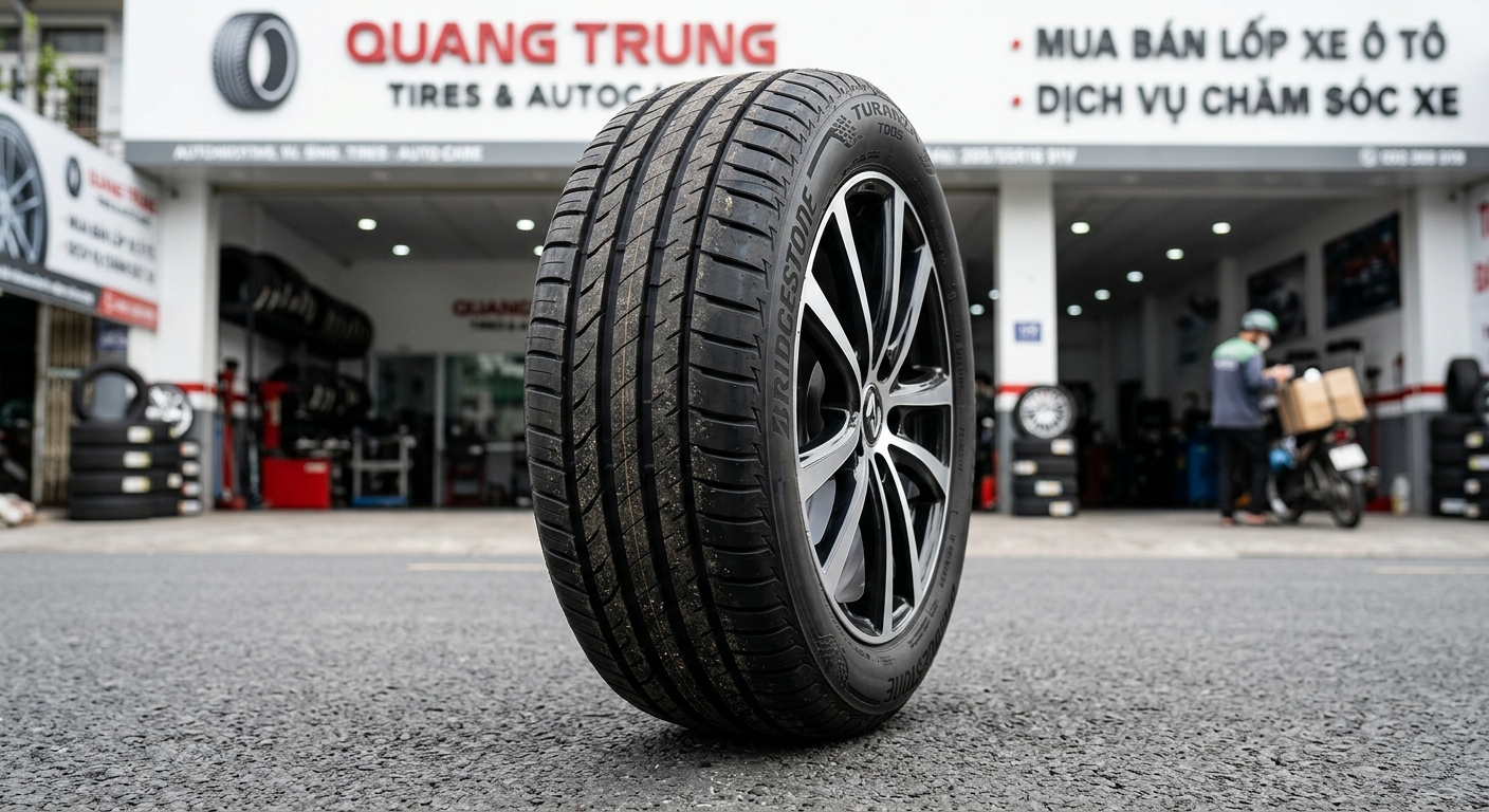 Giao diện mua lốp ô tô online trên shopee lazada