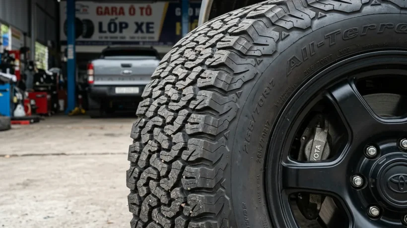 Nâng Gầm Xe Bằng Mâm Lốp At Có Hại Máy