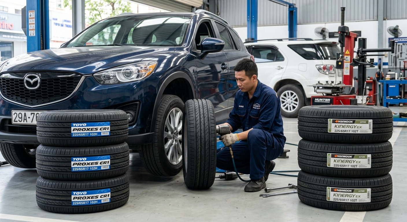 Kiểm tra áp suất lốp Toyo Proxes CR1