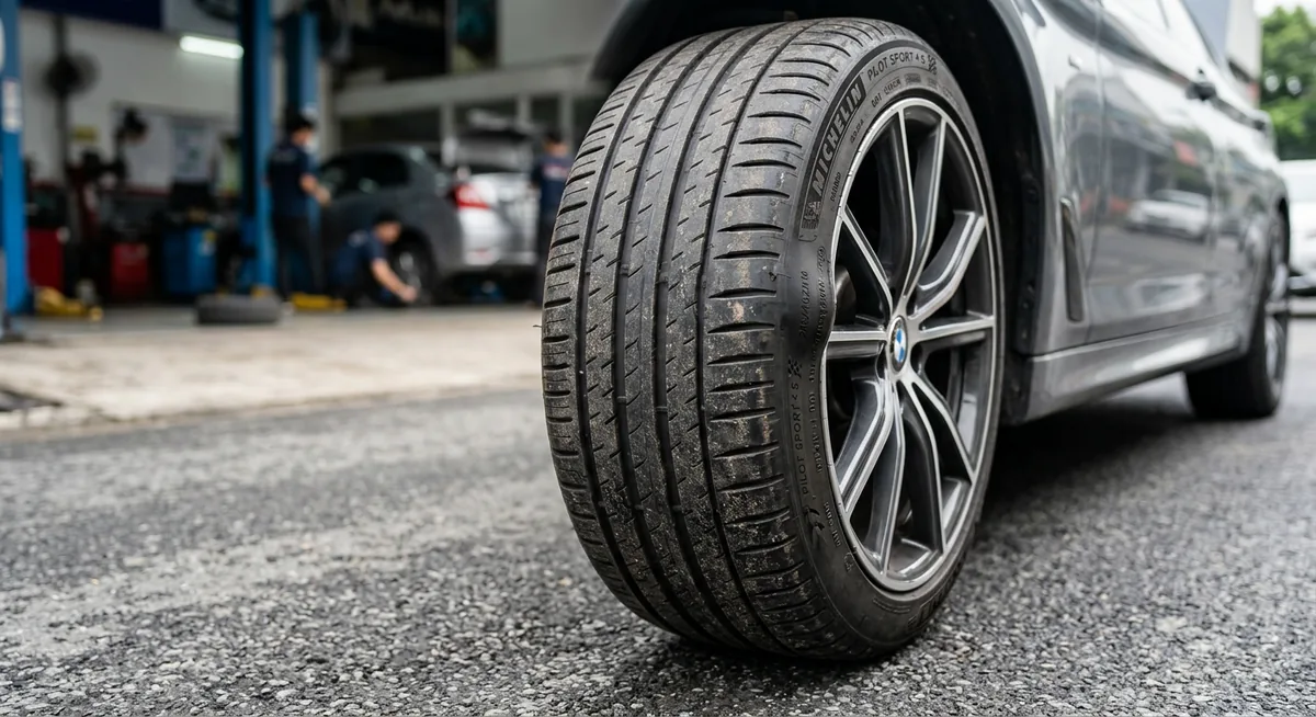 Cấu trúc lốp xe ô tô bị phù và các lớp bố bên trong