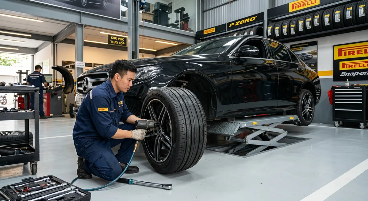 Kiểm tra lốp Pirelli định kỳ để đảm bảo an toàn