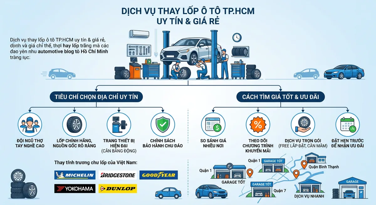 Quy trình cân bằng động khi thay <a href=