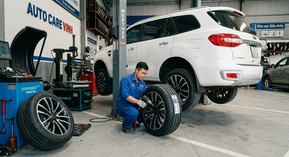 Kiểm tra xe ô tô trước khi đi đăng kiểm năm 2026