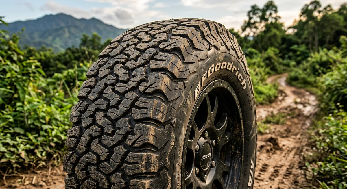 Lốp BF Goodrich KO2 trên địa hình bùn lầy offroad