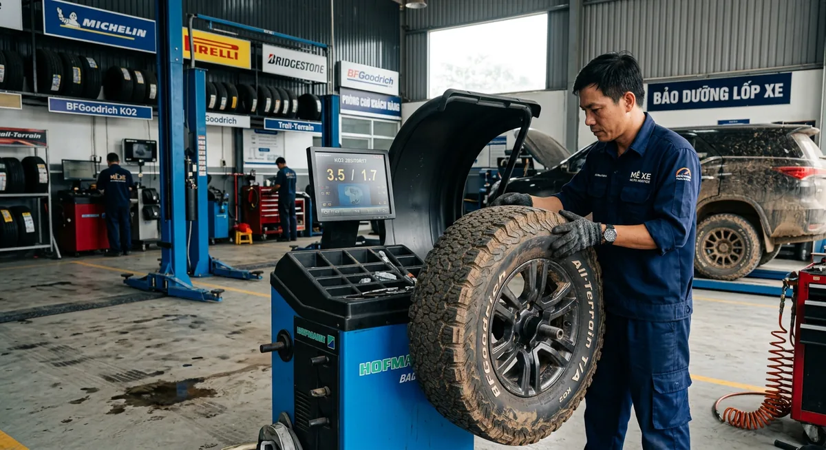 Bảo dưỡng lốp xe bán tải định kỳ
