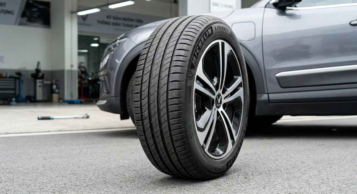 Lực cản lăn của lốp xe điện VinFast VF e34 và VF6 ảnh hưởng đến pin