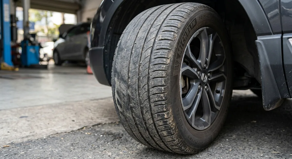 Các kiểu mòn lốp ô tô phổ biến như mòn hai mép và mòn ở giữa