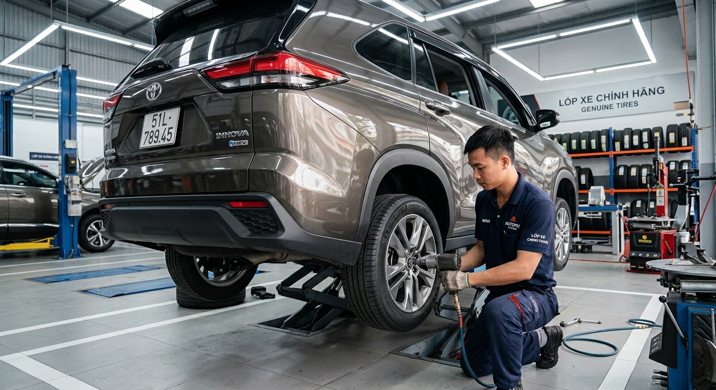 lốp xe Toyota Innova Cross nên chọn loại nào