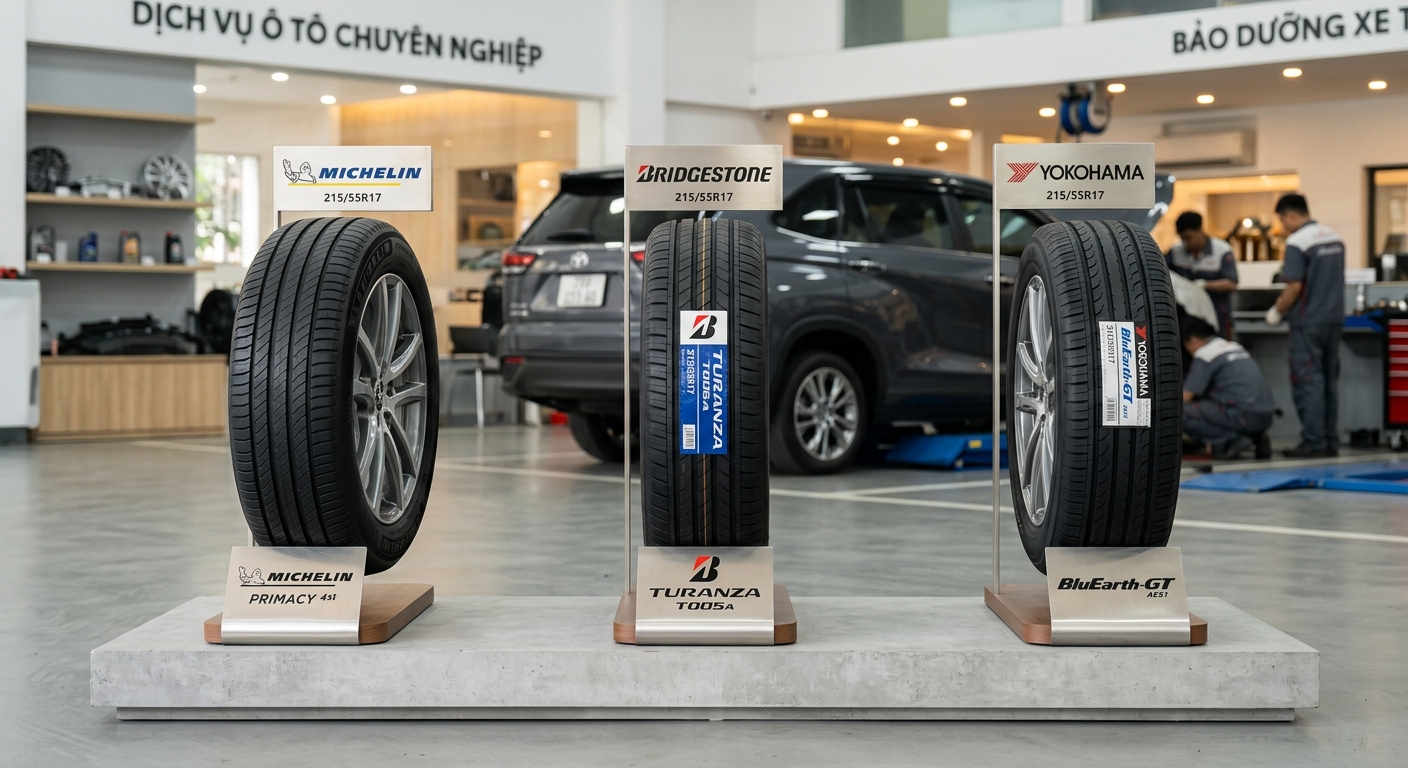 lốp xe Toyota Innova Cross nên chọn loại nào