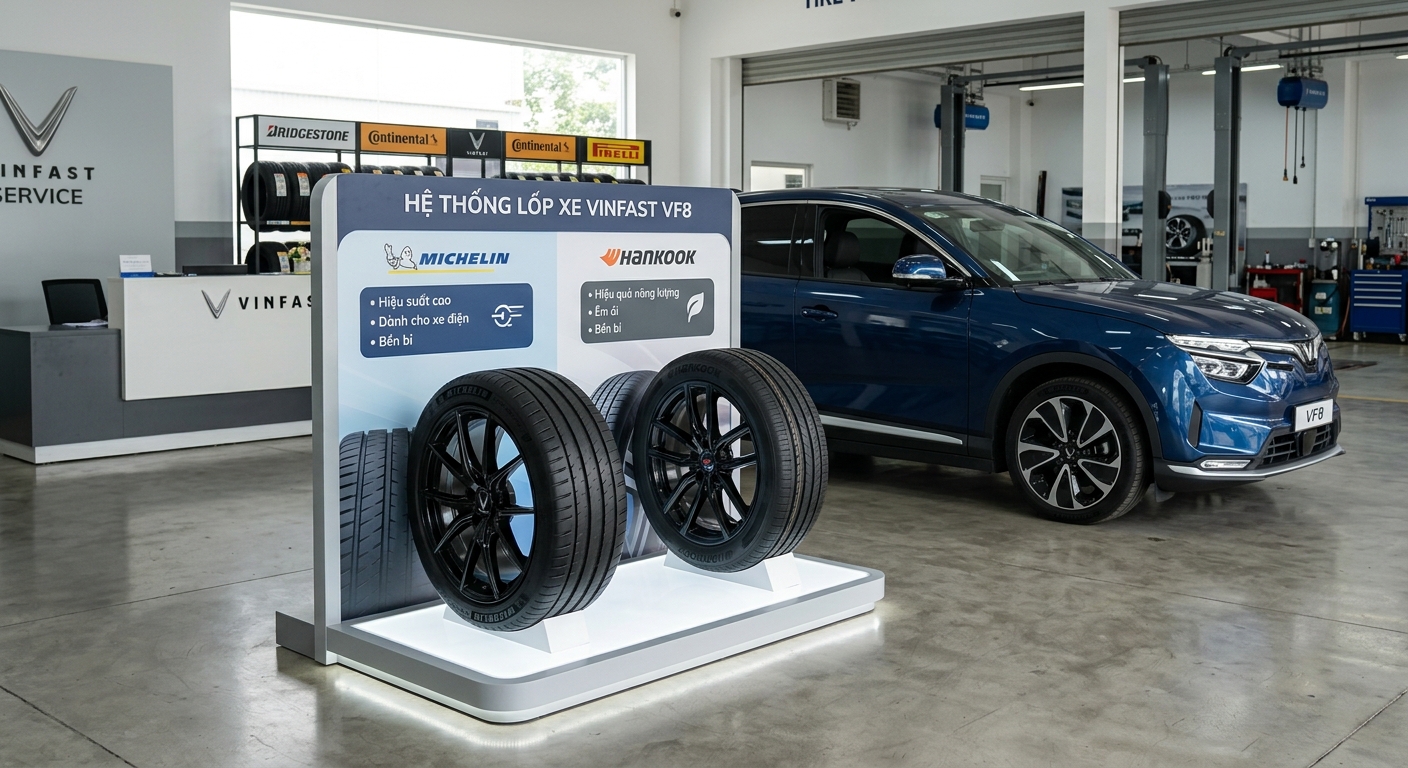 Máy cân chỉnh thước lái công nghệ cao cho xe điện VinFast